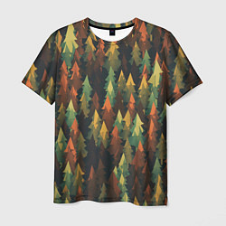 Футболка мужская Spruce forest, цвет: 3D-принт