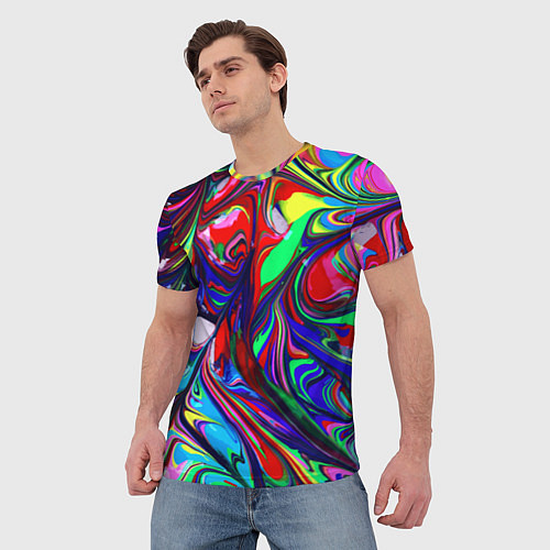 Мужская футболка Vanguard color pattern Expression / 3D-принт – фото 3