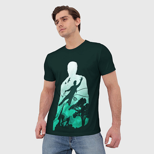 Мужская футболка Uncharted Силуэт / 3D-принт – фото 3