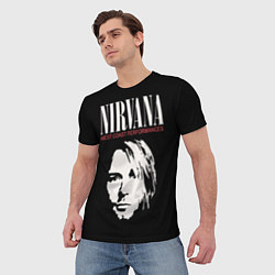 Футболка мужская NIRVANA Kurt Cobain, цвет: 3D-принт — фото 2