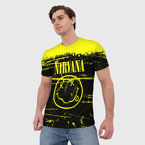 Мужская футболка NIRVANA гранж / 3D-принт – фото 3