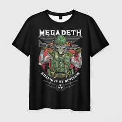 Футболка мужская MEGADETH killing is my business, цвет: 3D-принт