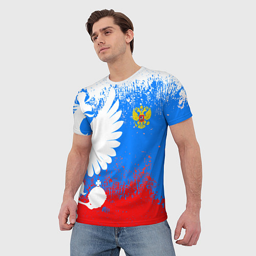 Мужская футболка Я русский герб / 3D-принт – фото 3