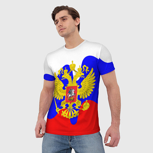 Мужская футболка Герб россии герб / 3D-принт – фото 3
