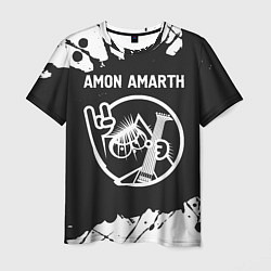 Футболка мужская Amon Amarth КОТ Брызги, цвет: 3D-принт