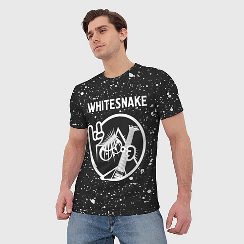 Мужская футболка Whitesnake КОТ Краска / 3D-принт – фото 3