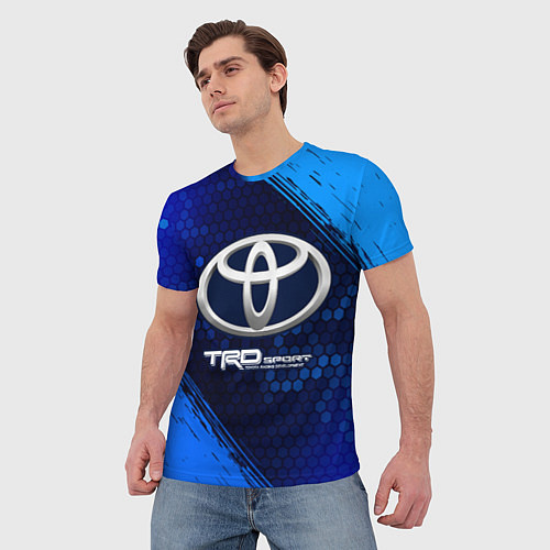 Мужская футболка ТОЙОТА TRD SPORT - Краска 9 / 3D-принт – фото 3