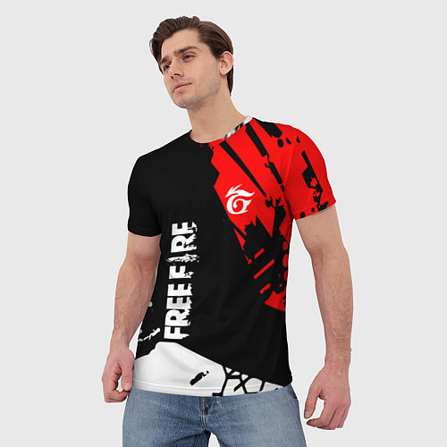 Мужская футболка FREE FIRE ФРИ ФАЕР / 3D-принт – фото 3