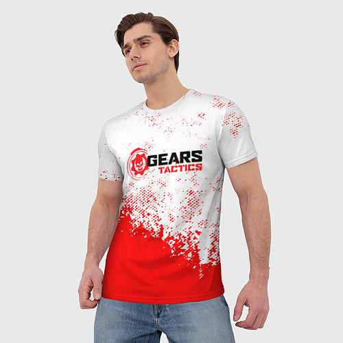 Мужская футболка Gears tactics gameplay / 3D-принт – фото 3