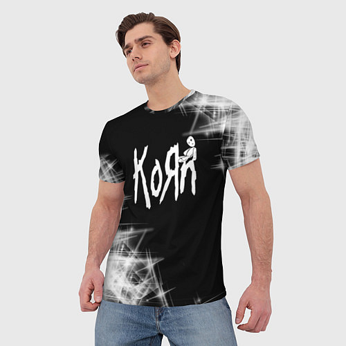 Мужская футболка Korn КоРн / 3D-принт – фото 3