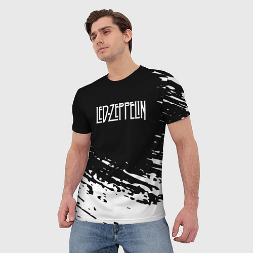 Мужская футболка LED ZEPPELIN ЛЕД ЗЕППЕЛИН / 3D-принт – фото 3