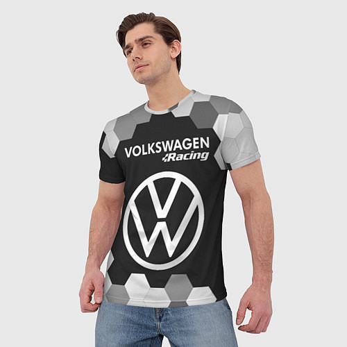 Мужская футболка VOLKSWAGEN RACING Графика / 3D-принт – фото 3