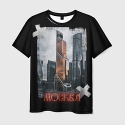 Футболка мужская Москоу Сити, цвет: 3D-принт