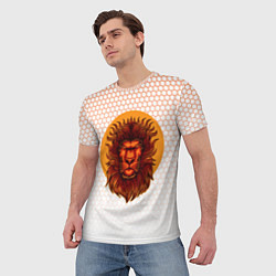 Футболка мужская Солнечный лев, цвет: 3D-принт — фото 2