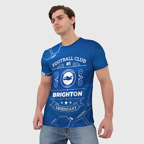 Мужская футболка Brighton FC 1 / 3D-принт – фото 3