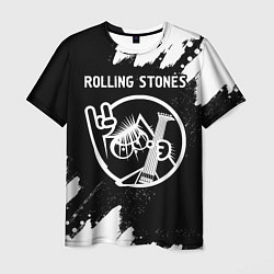 Футболка мужская Rolling Stones - КОТ - Краска, цвет: 3D-принт