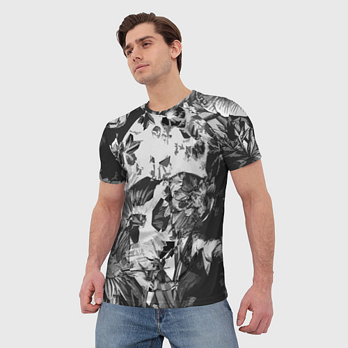 Мужская футболка Смерть в цветах Коллекция Get inspired! F-b-s / 3D-принт – фото 3