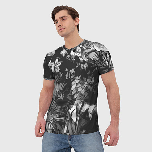 Мужская футболка Смерть в цветах Дополнение Коллекция Get inspired! / 3D-принт – фото 3