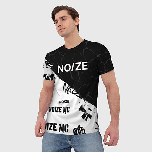 Мужская футболка Noize mc Паттерн / 3D-принт – фото 3