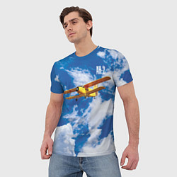 Футболка мужская Гражданский самолет Ан-2, цвет: 3D-принт — фото 2