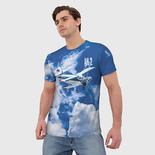 Мужская футболка Гражданский самолет Ан-2 / 3D-принт – фото 3