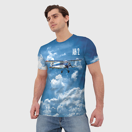 Мужская футболка Самолет Ан-2 / 3D-принт – фото 3