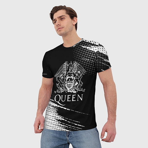 Мужская футболка Queen герб квин / 3D-принт – фото 3