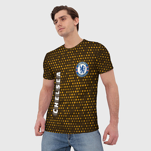 Мужская футболка ЧЕЛСИ Chelsea - Звезды / 3D-принт – фото 3