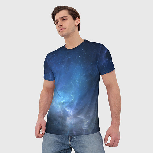 Мужская футболка Манящий космос / 3D-принт – фото 3