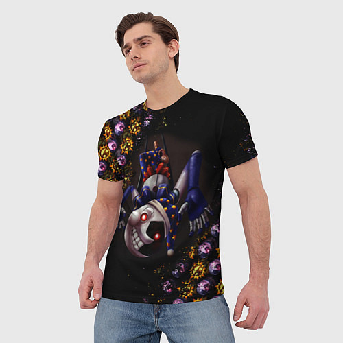 Мужская футболка Five Nights at Freddys: Security Breach Луна патте / 3D-принт – фото 3
