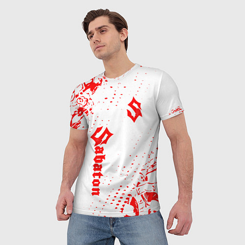 Мужская футболка Сабатон / 3D-принт – фото 3