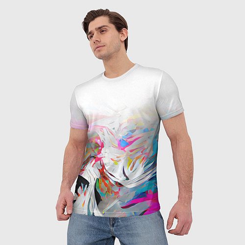 Мужская футболка Light vibe / 3D-принт – фото 3