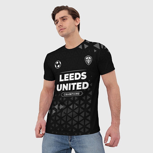 Мужская футболка Leeds United Форма Champions / 3D-принт – фото 3