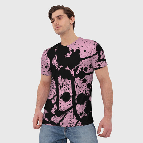 Мужская футболка Кляксы Авангард Узор Blots Vanguard Pattern / 3D-принт – фото 3