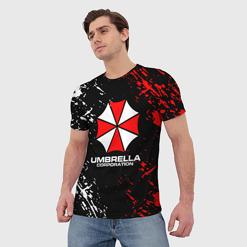 Мужская футболка Umbrella Corporation Resident Evil / 3D-принт – фото 3