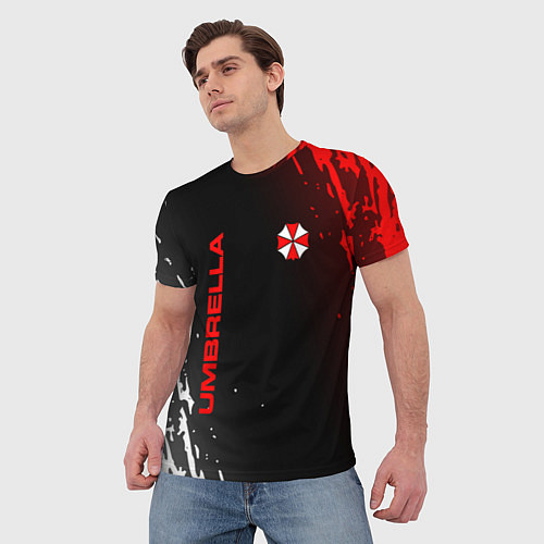Мужская футболка Resident evil амбрелла / 3D-принт – фото 3
