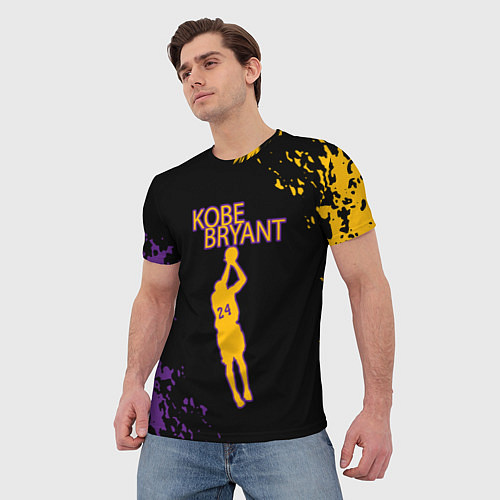 Мужская футболка Kobe Bryant Баскетболист 24 / 3D-принт – фото 3