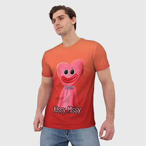 Мужская футболка КИССИ МИССИ KISSY MISSY / 3D-принт – фото 3