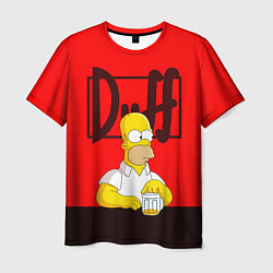 Футболка мужская Homer Duff, цвет: 3D-принт