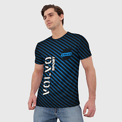 Футболка мужская VOLVO Volvo Sport Карбон, цвет: 3D-принт — фото 2
