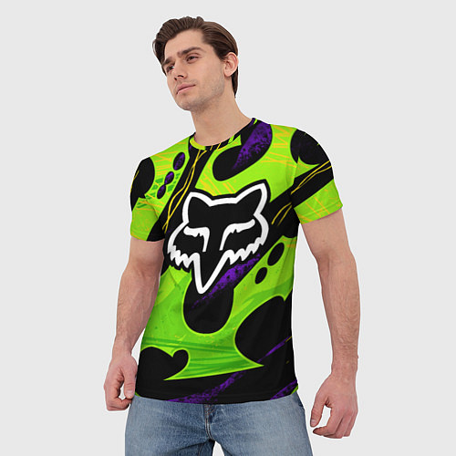 Мужская футболка FOX - MOTOCROSS / 3D-принт – фото 3
