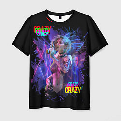 Футболка мужская Crazy Neon girl, цвет: 3D-принт