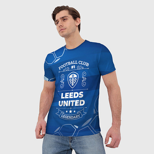 Мужская футболка Leeds United Football Club Number 1 / 3D-принт – фото 3