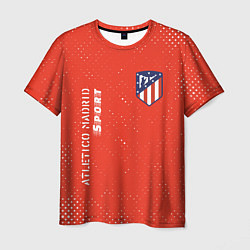 Футболка мужская АТЛЕТИКО Atletico Madrid Sport Гранж, цвет: 3D-принт