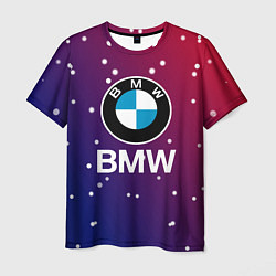 Футболка мужская BMW Градиент Краска, цвет: 3D-принт