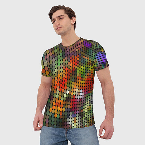Мужская футболка Диско шар / 3D-принт – фото 3