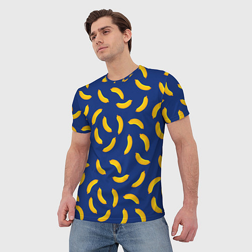 Мужская футболка Banana style Банана стайл, веселый банановый патте / 3D-принт – фото 3