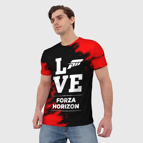 Мужская футболка Forza Horizon Love Классика / 3D-принт – фото 3