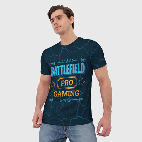 Мужская футболка Игра Battlefield: PRO Gaming / 3D-принт – фото 3