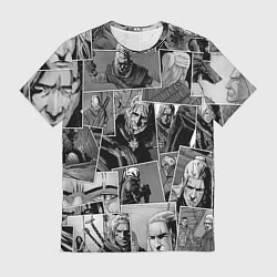 Футболка мужская Ведьмак комикс, цвет: 3D-принт